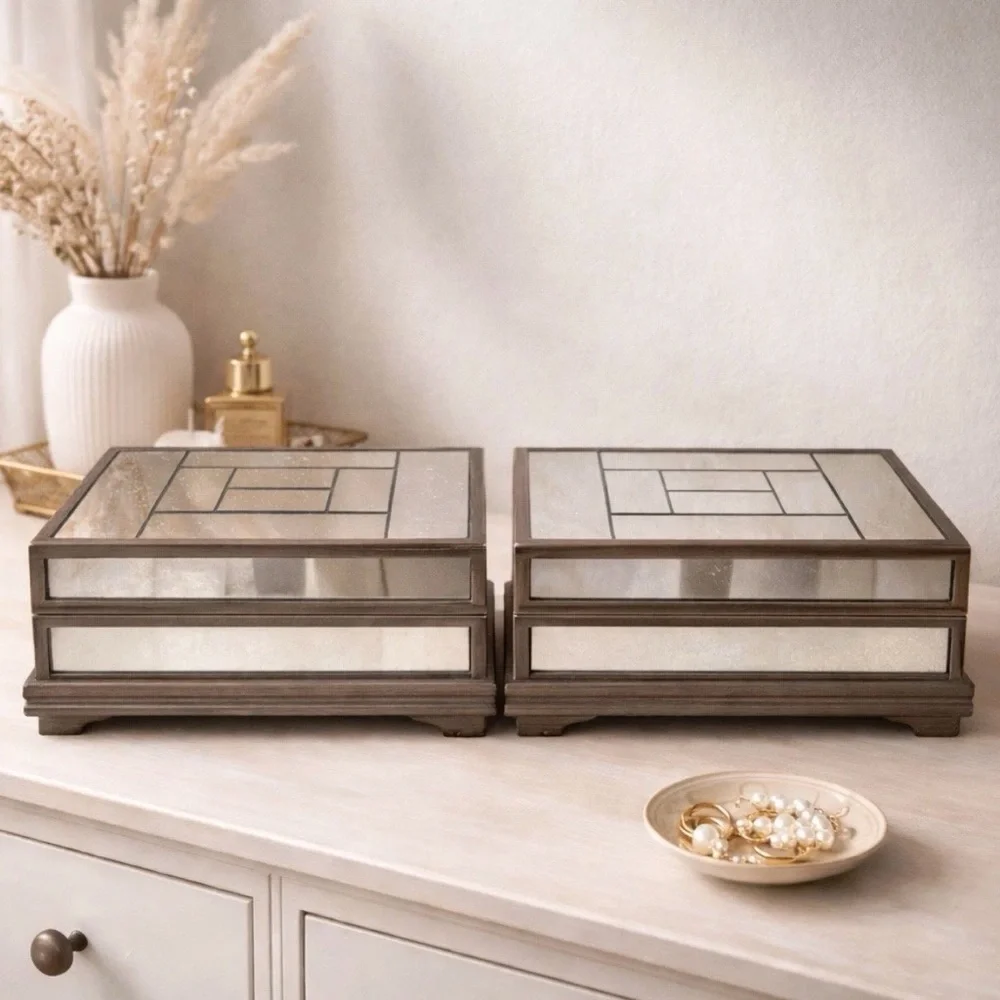 Uttermost Jewelry box mirrored Decorative Panel